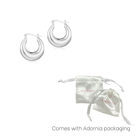 Domed Hoop Earrings