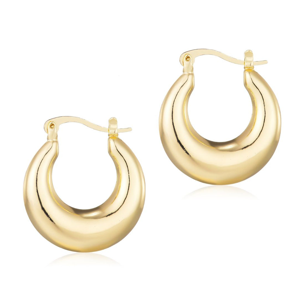 Domed Hoop Earrings