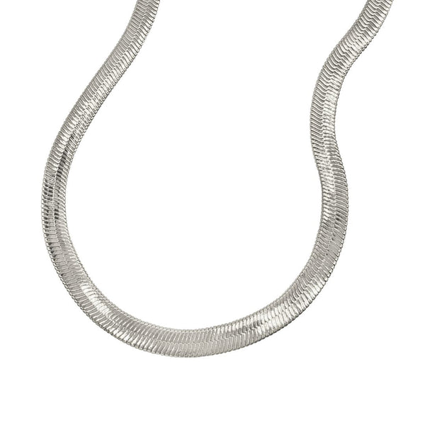 ★HARANG★ HR 345N_Herringbone Snake Chain Necklace (Thick) 8mm Gold Herringbone Snake Thick Chain. Choker Necklace