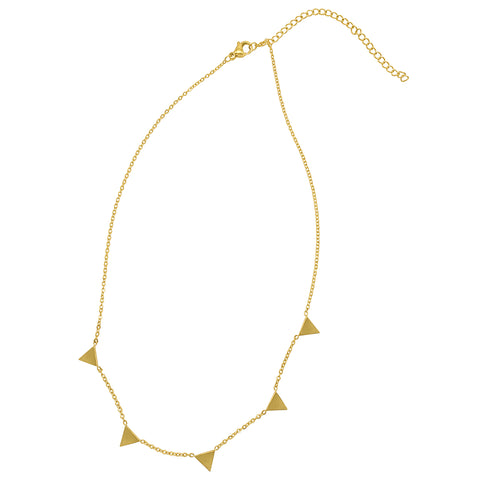 Triangle Edge Necklace Necklace gold