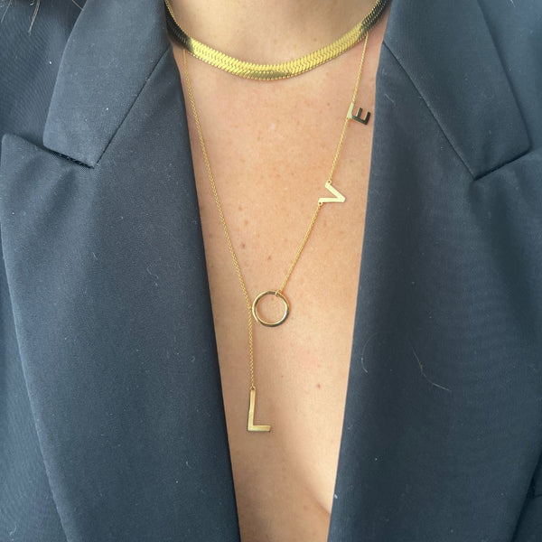 Gold Iconic Lariat Necklace — ONTOO l Luxury, Jewellery, Gifts