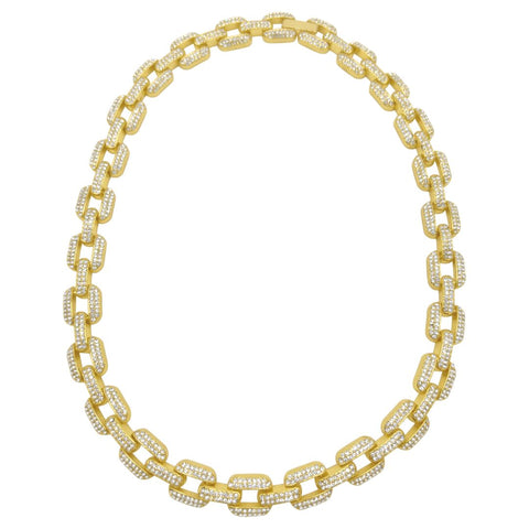 Crystal Link Chain gold