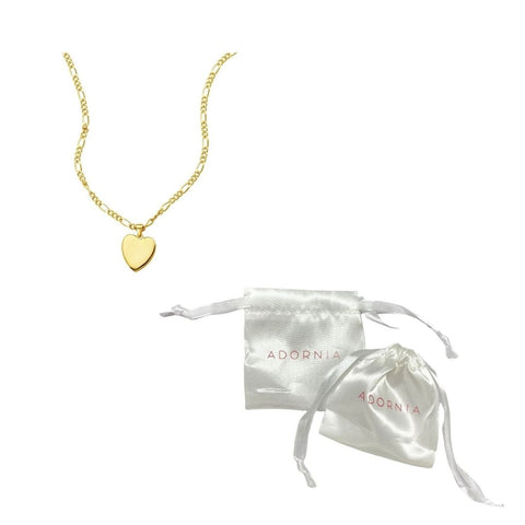 Figaro Chain Heart Necklace gold