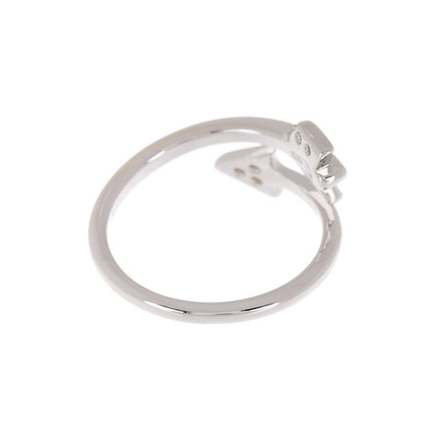 Adjustable Crystal Arrow Ring silver
