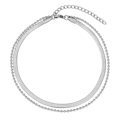 Tarnish Resistant Silver Layered Anklet