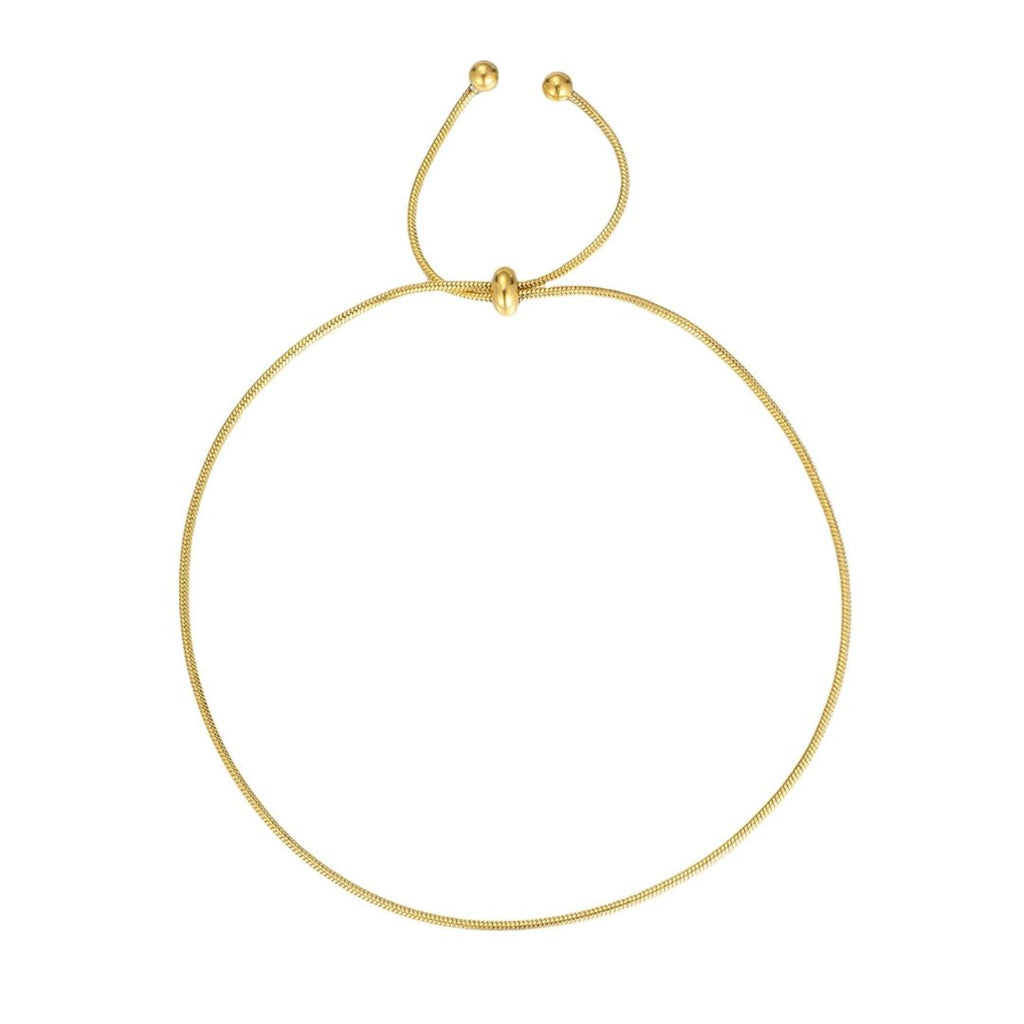 Tarnish Resistant 18k Gold Plated Bolo Adjustable Chain Anklet
