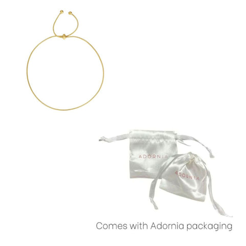 Tarnish Resistant 18k Gold Plated Bolo Adjustable Chain Anklet