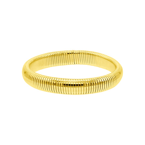 14K Gold Plated .5" Tall Omega Bracelet