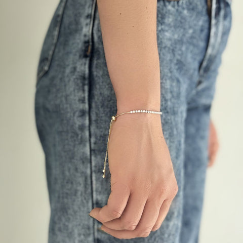 Adjustable Tennis Bolo Bracelet