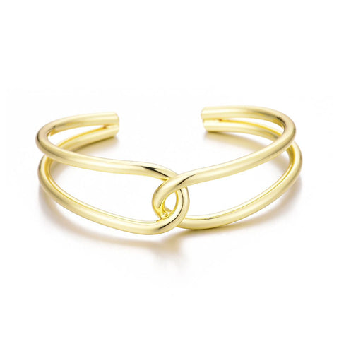 14k Gold Plated Overlapping Cuff