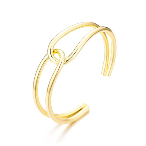 14k Gold Plated Overlapping Cuff