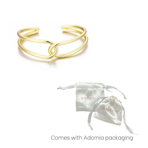 14k Gold Plated Overlapping Cuff