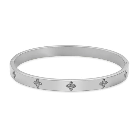 Tarnish Resistant Pave Clover Cuff