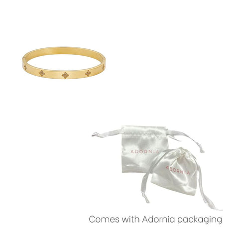 Tarnish Resistant Pave Clover Cuff