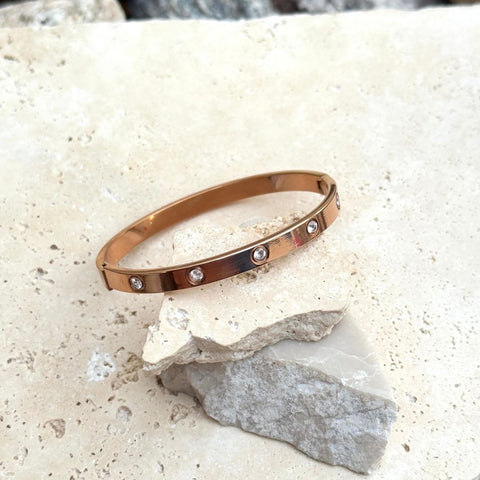 Tarnish Resistant Crystal Eternity Cuff