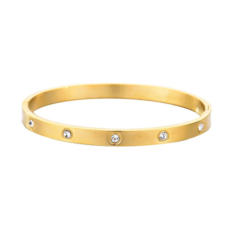 Tarnish Resistant Crystal Eternity Cuff