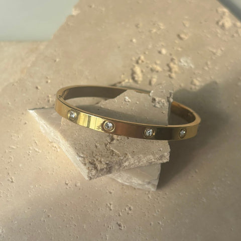 Tarnish Resistant Crystal Eternity Cuff
