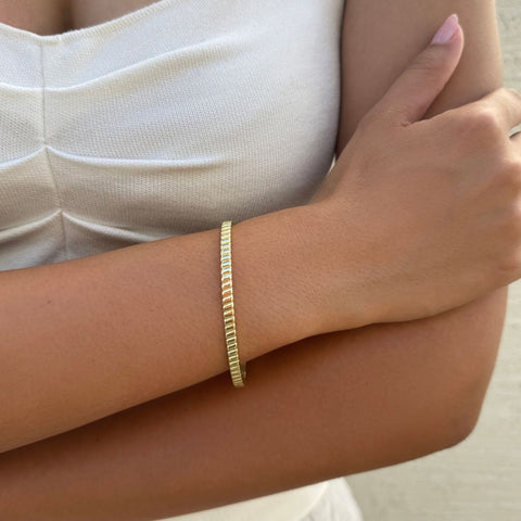 14k Gold Plated Set of Two Cuffs