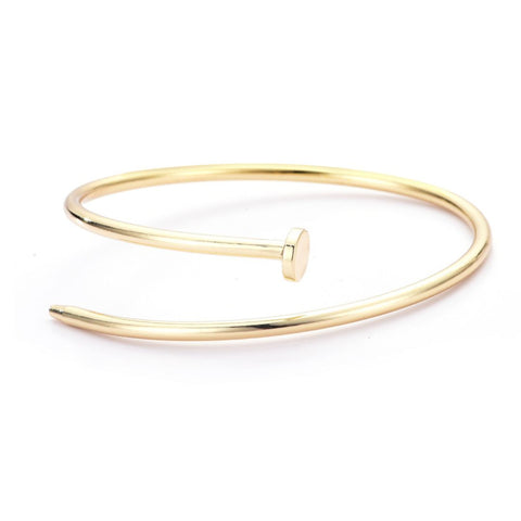 Gold Plated Thin Nail Cuff