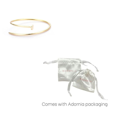 Gold Plated Thin Nail Cuff