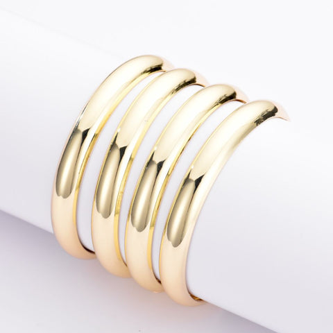 Gold Plated 4-Bangle Set