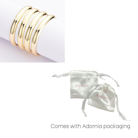Gold Plated 4-Bangle Set