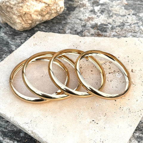 Gold Plated 4-Bangle Set