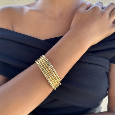 Flexible Coil Stack Bracelet
