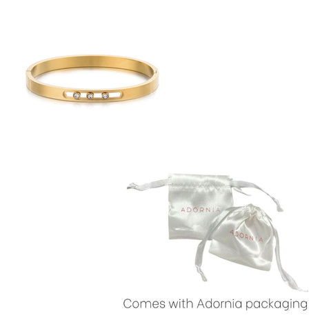 Tarnish Resistant Sliding Stones Cuff