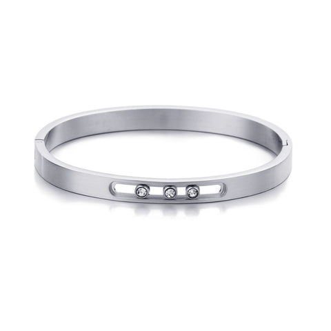 Tarnish Resistant Sliding Stones Cuff