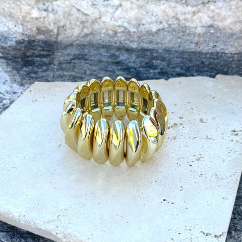 Gold Stretch Cuff