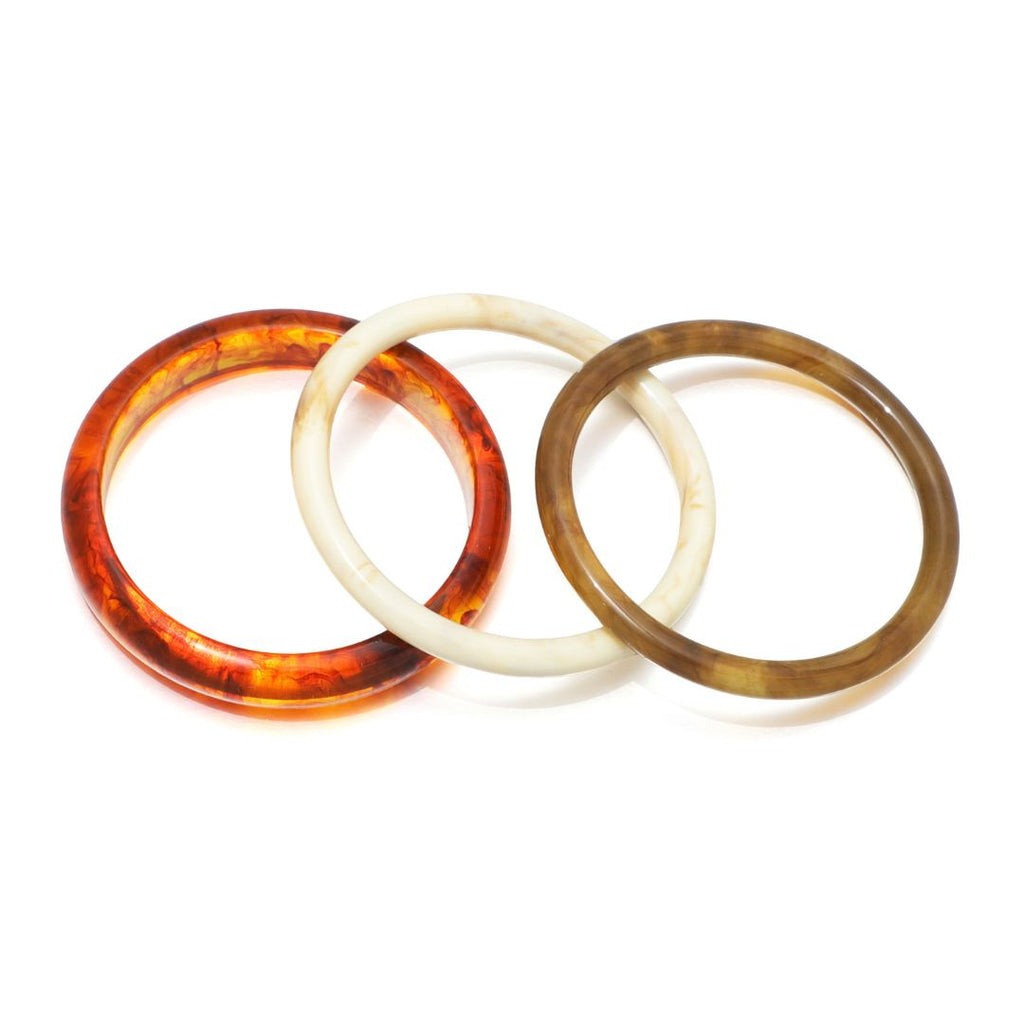 3-Piece Resin Bangle Set