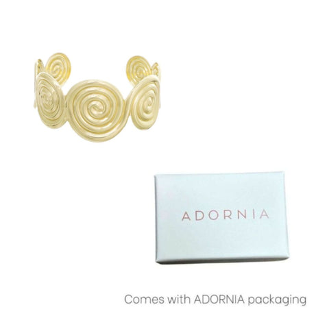 Gold Plated Swirl Cuff