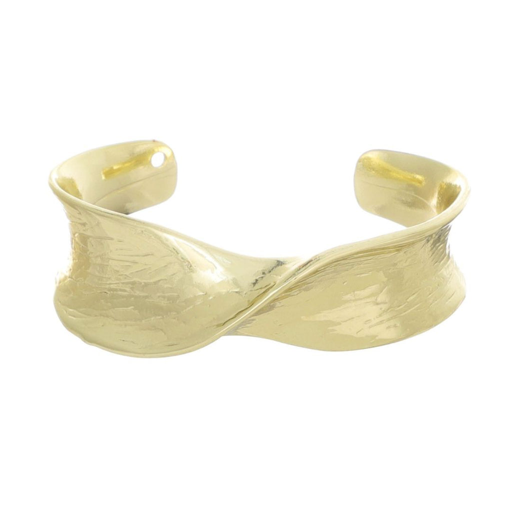 Gold Plated Twist Cuff