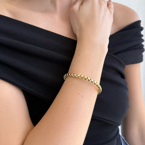 Gold Plated Coil Cuff