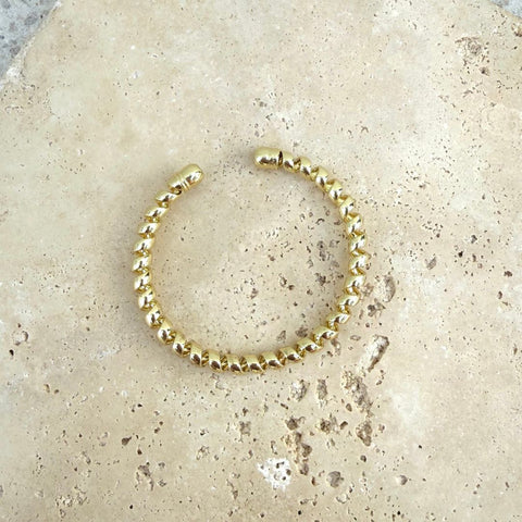 Gold Plated Coil Cuff