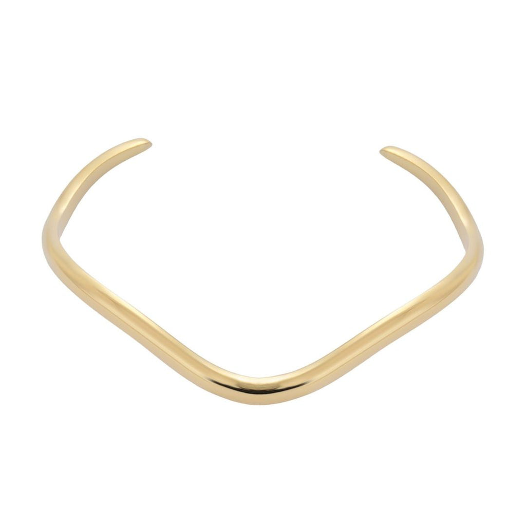 Tarnish Resistant 18k Gold Plated Wave Cuff
