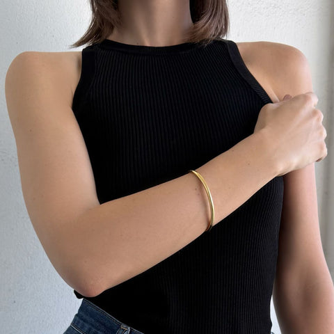 Tarnish Resistant 18k Gold Plated Cuff Bracelet