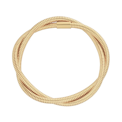 Tarnish Resistant 18k Gold Plated Wrap Chord Bracelet