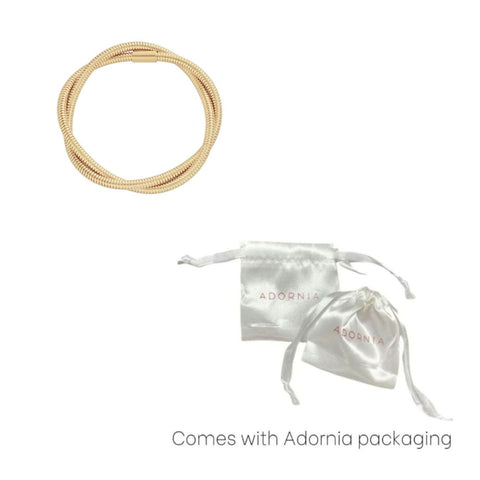 Tarnish Resistant 18k Gold Plated Wrap Chord Bracelet