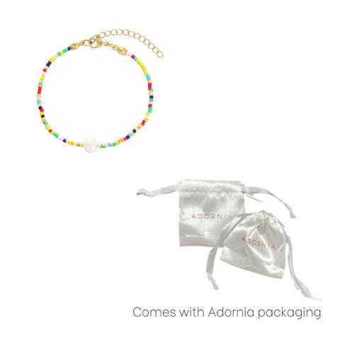 Freshwater Pearl Color Bead Bracelet