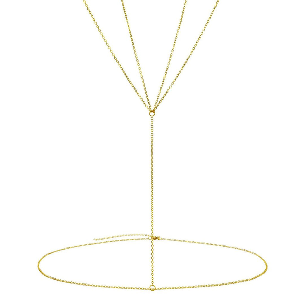 14k Gold Plated Winged Body Chain