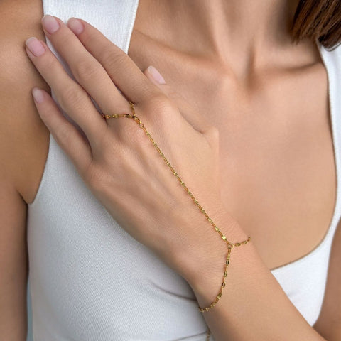 Tarnish Resistant 18k Gold Plated Singapore Handchain