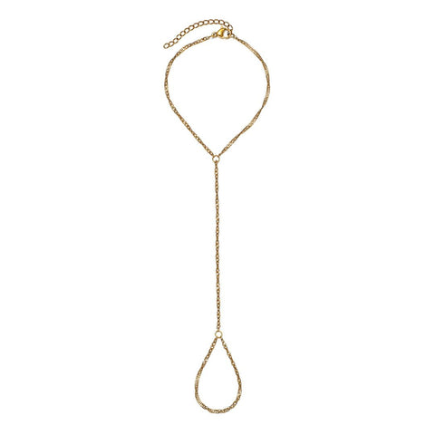 Tarnish Resistant 18k Gold Plated V Handchain