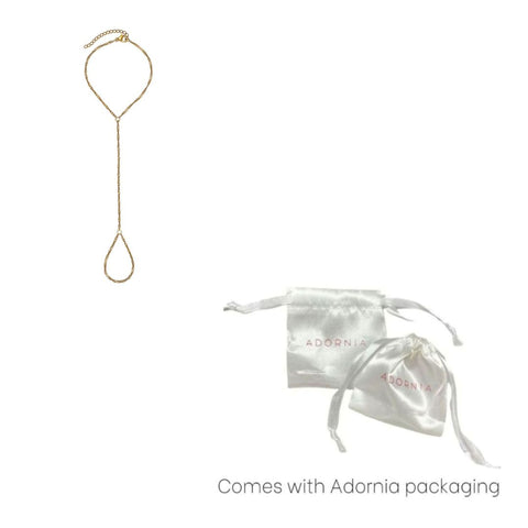 Tarnish Resistant 18k Gold Plated V Handchain