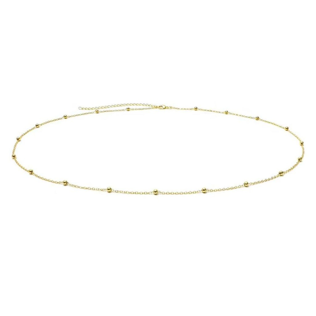 14k Gold Plated Beaded Belly Chain