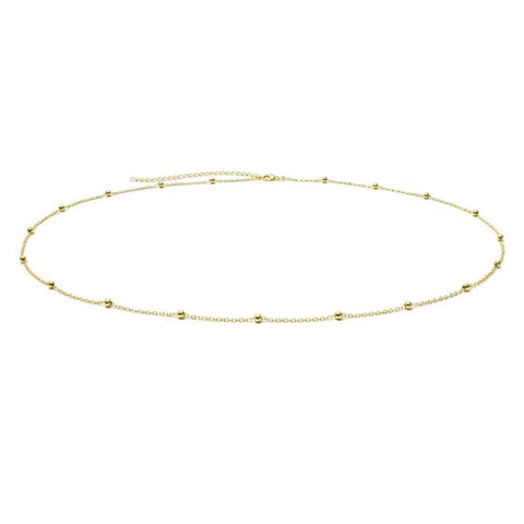 14k Gold Plated Beaded Belly Chain