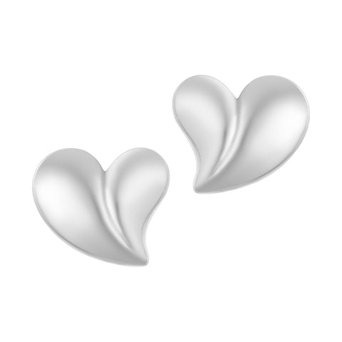 Tarnish Resistant Oversized Puffy Heart Earrings