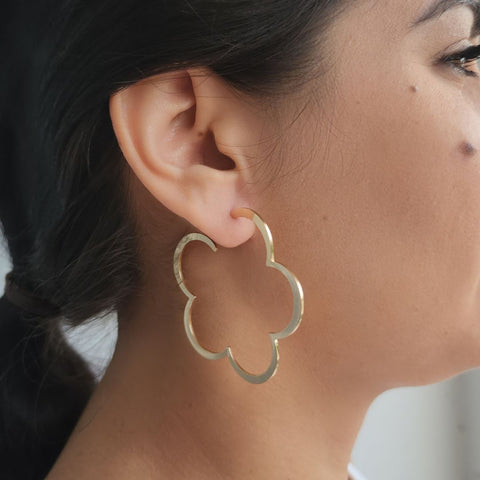 Clover Hoop Earrings