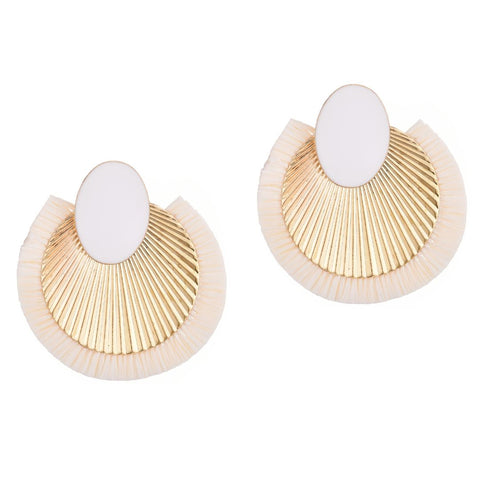 Statement Mixed Material Darla Earrings